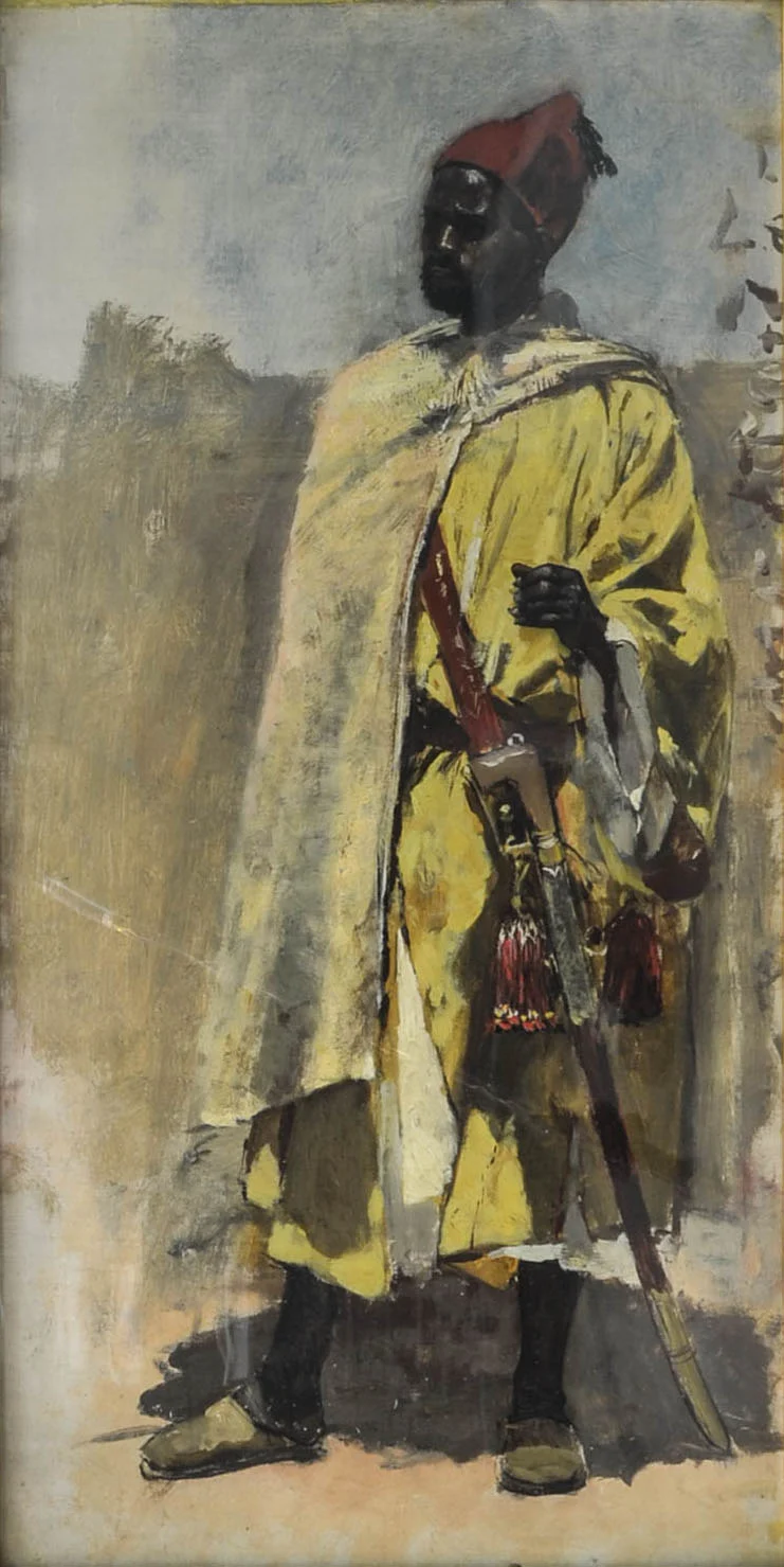 Historical image titled Moorish Guard.