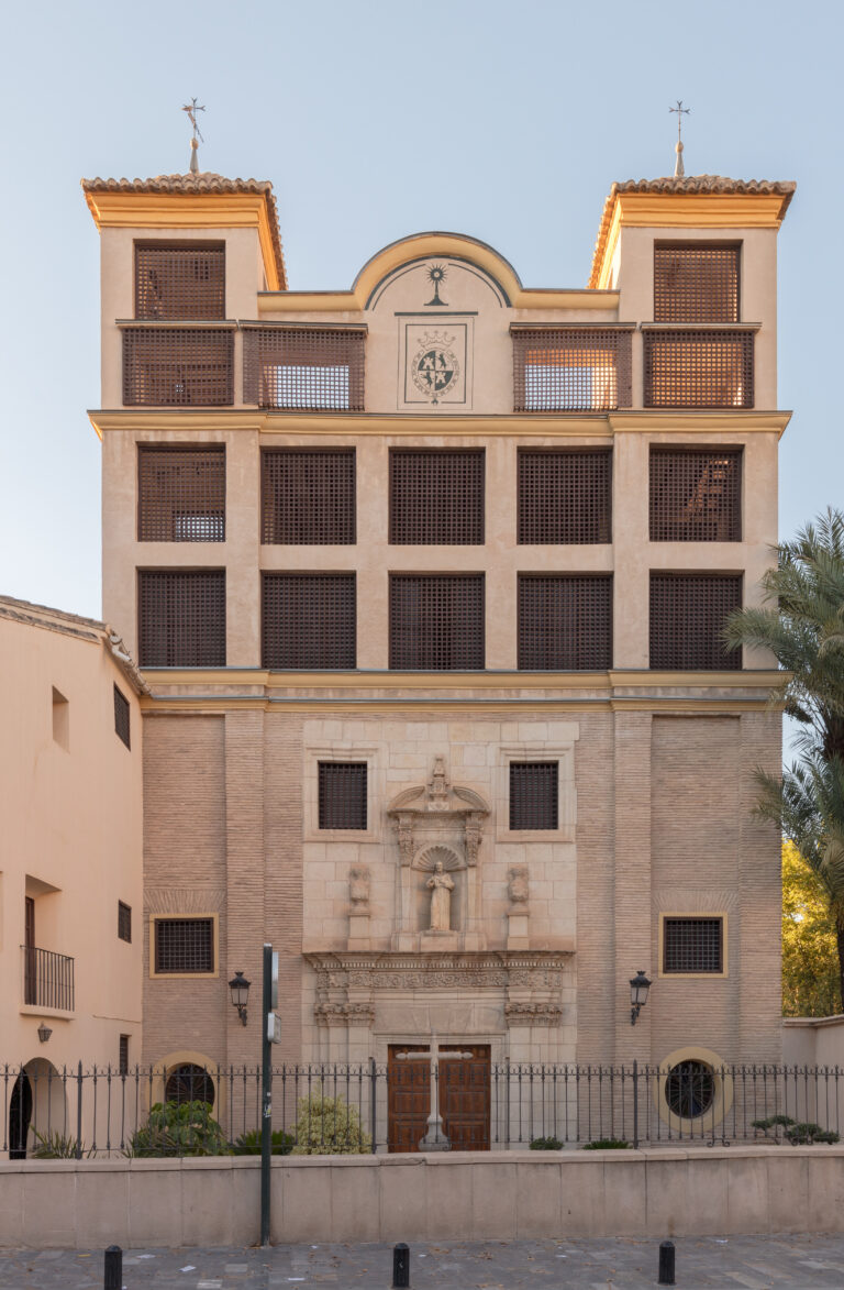 Exterior view of the Monasterio de Santa Clara la Real in Murcia.