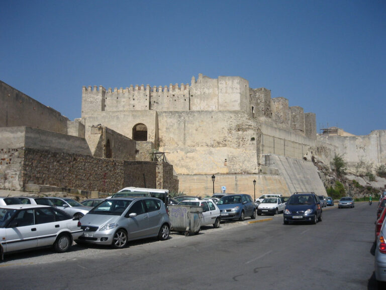 The castle of Tarifa seen from the surrounding town.