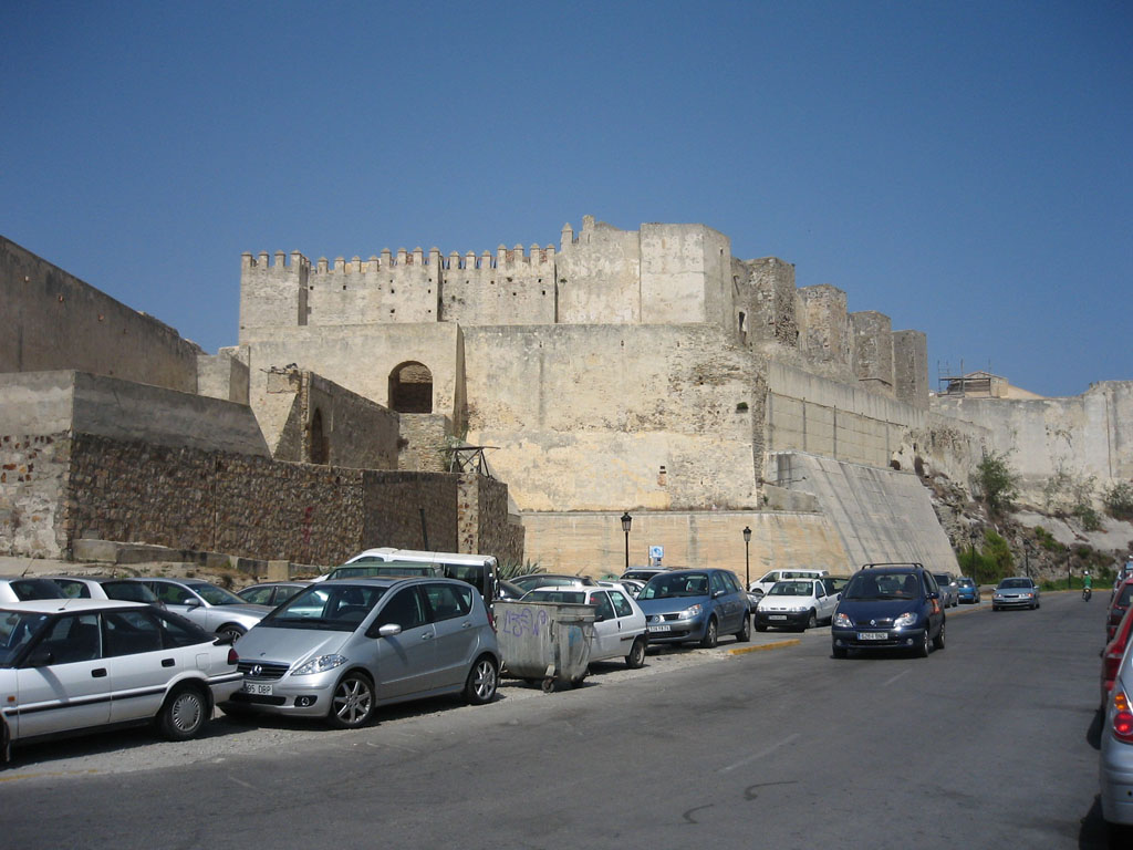 The castle of Tarifa seen from the surrounding town.