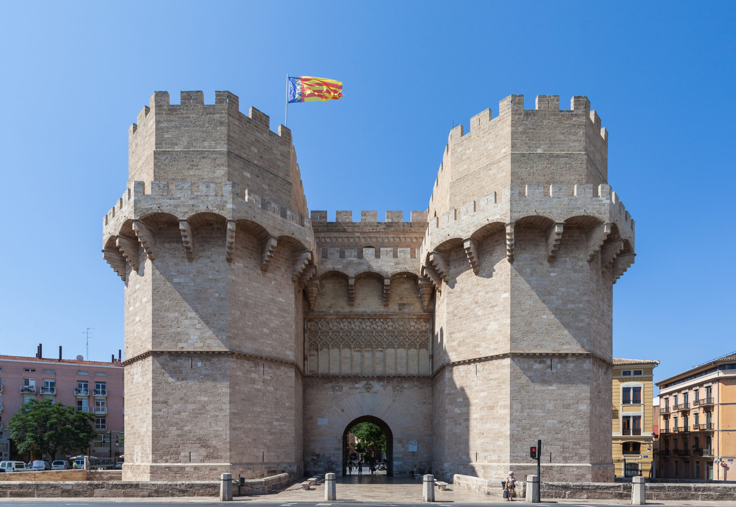 The Torres de Serranos gateway in Valencia.